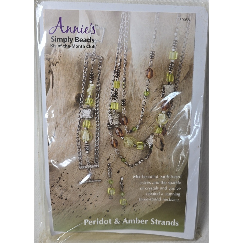 Annie's Simply Beads‎ Kit Of The Month "Peridot & Amber Strands" BD 058